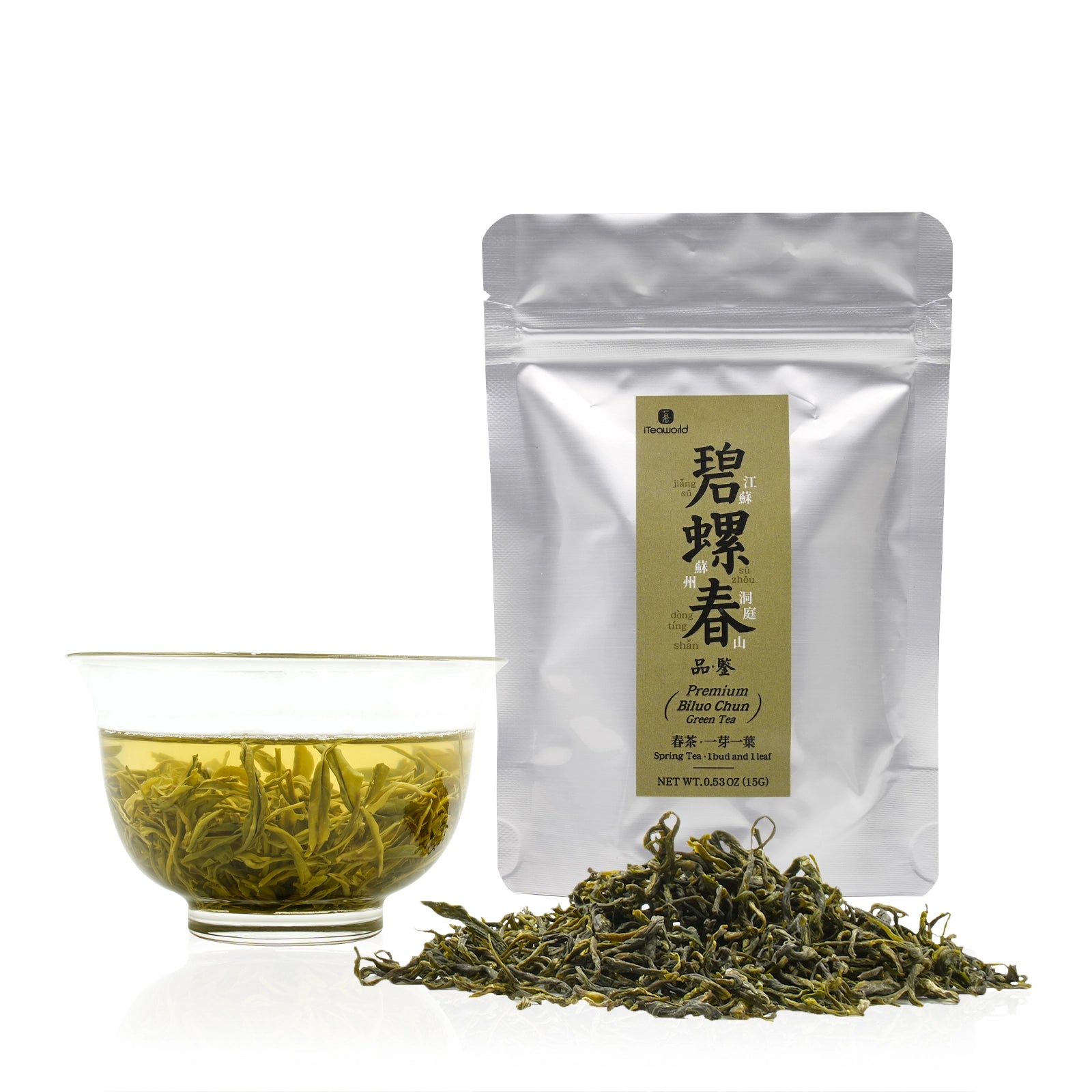 Premium Bi Luo Chun Chinese Green Tea (One bud with one leaves) – Subtle Orchid Aroma, Smooth & Sweet, Harvested from 1200m High Mountains in West Dongting, Suzhou | Spring 2024 | 3.5oz (100g) For Morning