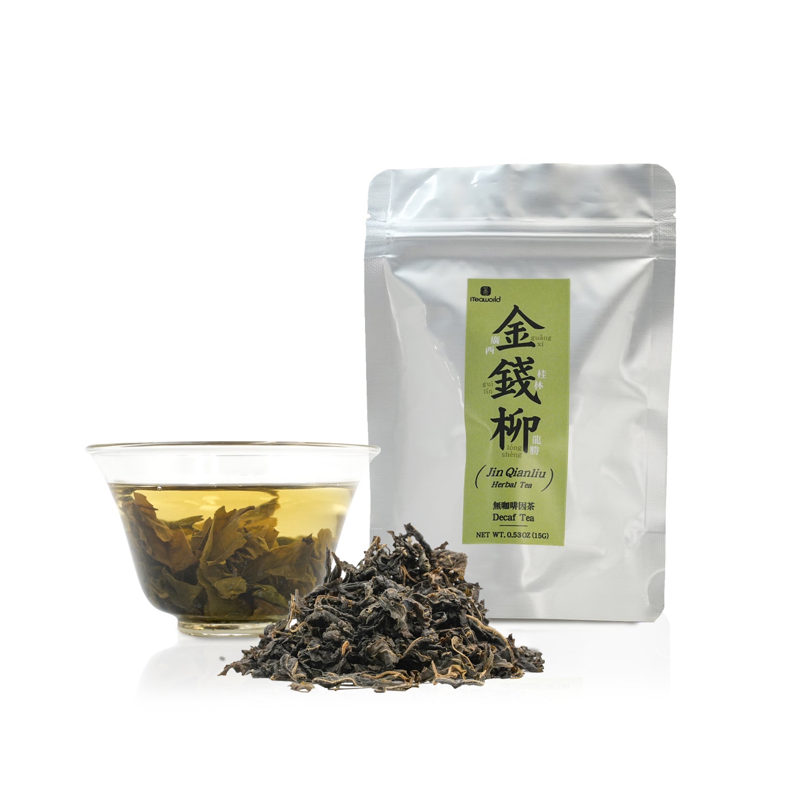 100G Jin Qian Liu Herbal Tea Caffeine Free Tea Sweet And Smooth With A Unique Herbal And Mushroom Aroma Thick, Resealable Aluminum Foil Pack Lightproof And Moisture-proof Lower Blood Sugar, Pressure And Lipids 2024 Spring Tea