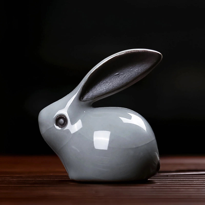 Cute porcelain tea pet- Little Rabbit Figurine