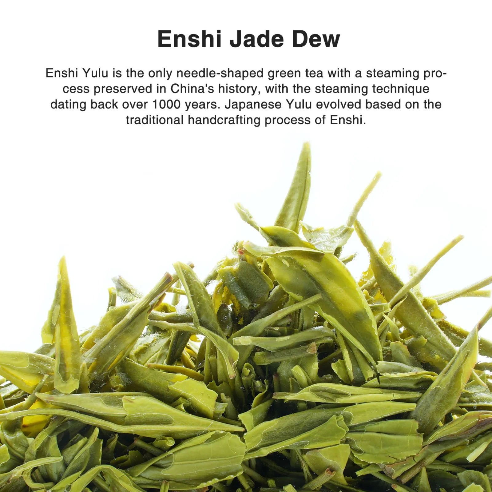 Premium Jade Dew (En Shi Yu Lu) Chinese Green Tea (One bud with one leaves) – Rich & Refreshing with Seaweed Aroma, 1400m High Mountain Tea from Baiyan Village, Hubei | Spring Harvest April 2024 | 3.5oz (100g) | The Only Steamed Green Tea For Morning