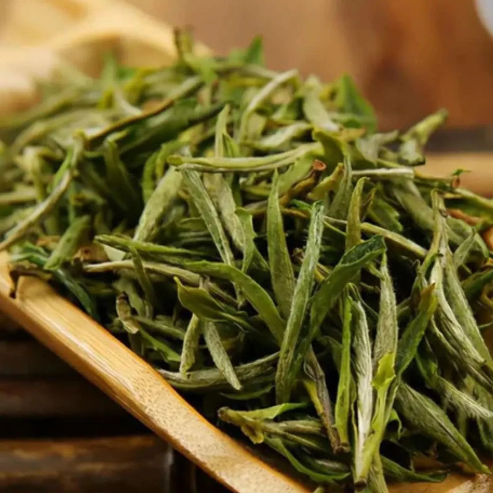 Premium Huangshan Maofeng Chinese Green Tea (One bud with two leaves) – Fresh Orchid Aroma, Robust High-Mountain Flavor from 800m in Huangtian Village, Huangshan, Anhui | Spring Harvest April 2024 | 1.76OZ (50g) For Morning